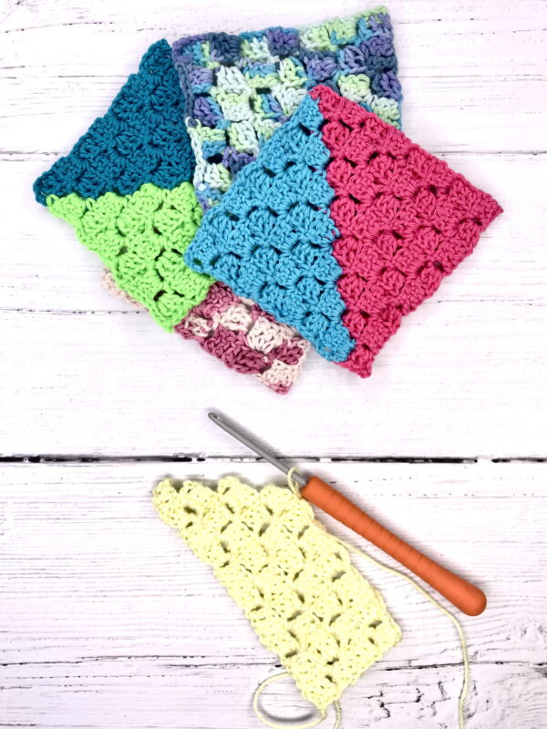 Corner-to-corner crochet has a stunning texture and you can create colourful effects.