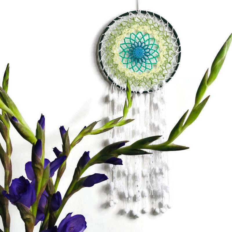 Instead of buying it, learn how to crochet a beautiful dreamcatcher during a private session.