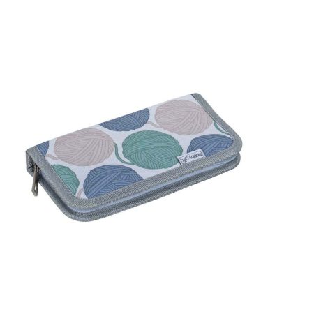 Hard Fabric Crochet Hook Case - Yarn Balls